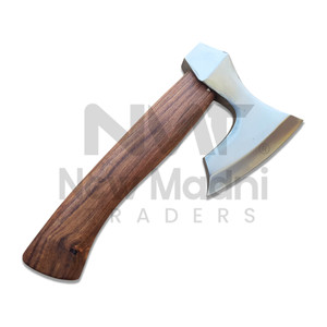 ขวานตัดไม้ทำมือ หัวเหล็กคาร์บอน ด้ามไม้ สำหรับผ่าฟืน ขวานทำมือขาย - Product Image 1