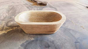 Cuenco para velas de madera de mango Cuenco para masa de madera más vendido Cuenco para masa grande de lujo para hacer velas Madera de mango natural personalizada - Product Image 3