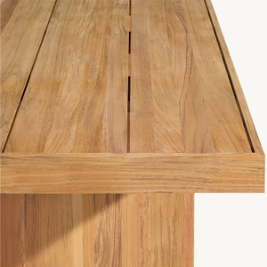 Mesa de madera de teca en oferta, ideal para cenar en el jardín para grandes eventos, con un estilo moderno y resistente a la intemperie. - Product Image 5