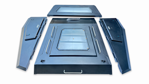 Toldo rígido ligero de aluminio estilo cuña para caja de camioneta Jeep Gladiator de 5 pies (cama corta), impermeable y con cerradura - Product Image 5