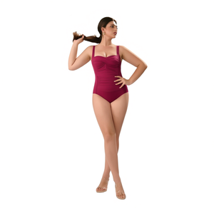HDJ Plus Size One Piece Swimsuit Tummy Control Conservative Beachwear Sexy Monokini Bathing Suit BZ77070 - Product Image 2