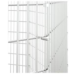 Enclos pour animaux en fer galvanisé argenté, cage pour animaux de compagnie, 21,3 x 39,4 po par panneau - Product Image 6