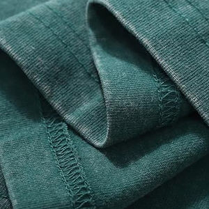 T-shirts vintage surdimensionnés et déchirés pour hommes, personnalisables, style streetwear, en coton, à manches courtes, col rond, effet délavé à l'acide, vente en gros - Product Image 5