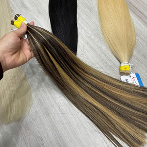 Extensiones de Cabello Humano con Queratina Italiana, Lisas, Onduladas, Rizadas, en Todos los Colores, Extensiones de Cabello Humano de Doble Trama, Punta K, Punta Plana, Punta en U - Product Image 3