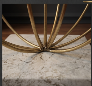 Decorative Accent Aluminium Luxury Ball Marble Base High Quality Object Handicraft Sculpture for Home <b>Table</b> Decoration Object - Product Image 3
