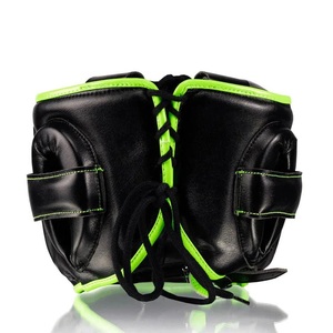 Kit Profesional de Boxeo con Guantes de Cuero Vacuno con Cierre de Velcro, Protector Facial Completo y Protector Inguinal para Entrenamiento de Sparring - Product Image 4