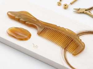 Premium Eco-friendly Modern Buffalo Horn Detangling Hair Comb Smooth Polished Handmade Hair <b>Care</b> <b>Beard</b> Styling Accessory - Product Image 2
