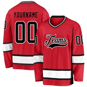Maillot de hockey personnalisé OMMIZ INDUSTRY bleu sarcelle et noir avec col lacé, le plus vendu en gros - Product Image 2