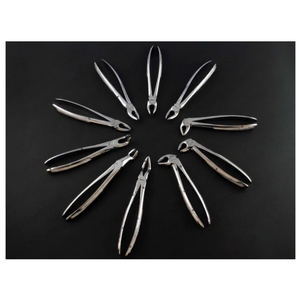 Forceps chirurgicaux dentaires à turbine, modèle anglais, pour extraction des molaires supérieures et inférieures, Classe I, certifiés CE - Product Image 3