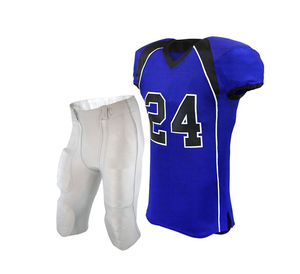 Conjunto de Camiseta de Fútbol Estampada Mustangs 24 Azul Marino, Cuello en V, Manga Corta, Malla Transpirable, Uniforme de Alto Rendimiento para Hombre - Product Image 4