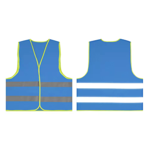 เสื้อกั๊กสะท้อนแสงสีน้ำเงินกรมท่าราคาประหยัดสำหรับผู้ชาย พร้อมโลโก้สั่งทำ ชุดทำงานแฟชั่นสำหรับงานก่อสร้างบนถนน - Product Image 3