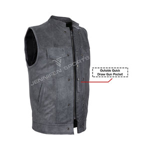 Chaleco de Alta Calidad para Hombre, Talla Grande, Diseño Único, de Cuero, Sin Mangas, con Calefacción para Invierno, para Motocicleta, con Bolsillos Delanteros - Product Image 2