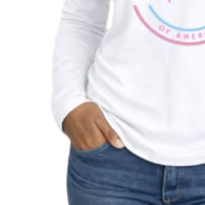 Camiseta de Manga Larga Blanca para Mujer con Diseño de Letras Familiares, Ropa Casual para el Día a Día, Estilo Urbano, Prenda Cómoda para el Estilo de Vida - Product Image 5