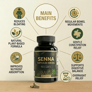 Cápsulas de Hoja de Senna 100% Naturales, 500mg, Suplemento Dietético, 60 Cápsulas para un Impulso de Energía Natural, Más Vendidas - Product Image 3
