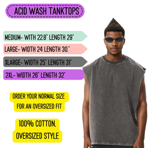Wholesale Printing Blank Acid Wash Blank T shirt Vintage Style Heavyweight Cotton Oversize Men Vintage Tank <b>Tops</b> - Product Image 5