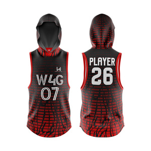 Custom Hooded Sleeveless 7 on 7 Vest Sublimated Print Moisture Wicking Unisex Adult's All Seasons Flag Football Jersey - Product Image 6