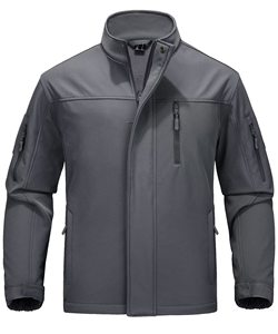 Vestes en Softshell Polaire pour Hommes, Résistantes à l'Usure, Fermeture Éclair Intégrale, Vêtements de Travail, Coupe-Vent, Chaudes, Parkas de Randonnée - Product Image 3