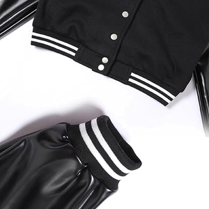 OEM ODM Street Style <b>Letter</b> Embroidery Fleece Lining Long Sleeve Stand Collar Lightweight Casual College Baseball <b>Jacket</b> For <b>Men</b> - Product Image 6