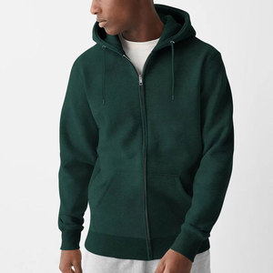 Premium Cotton / Fleece Casual Streetwear Full Zip Up Hoodies Comfortable Fit For Daily Wear Outdoor Activities <b>Men</b> Hoodies - Product Image 1