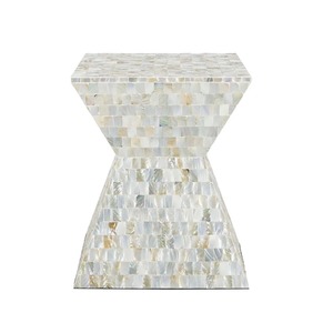 Tabourets en nacre les plus vendus, décoration d'intérieur pour salon et chambre, tabouret en nacre fait main pour la maison et le bureau - Product Image 1