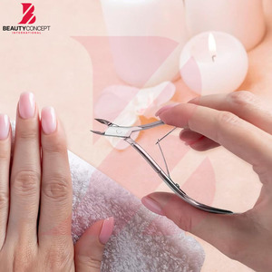 Stainless Steel Cuticle Nipper Full Jaw with Leather Case Wholesale Rate Cuticle Nail Nipper <b>For</b> Dead Skin <b>Removal</b> Hand Care - Product Image 4