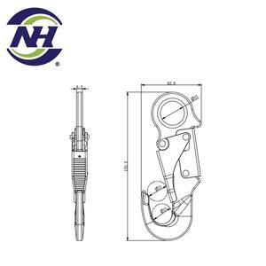 Safe High Tensile Steel Alloy Snap Hook for <b>Climbing</b> with 25kN/5620LBS Breaking Strength - Product Image 2