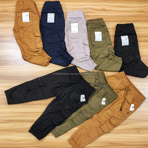 Vêtements pour enfants en coton fabriqués au Bangladesh, styles variés et tendance, assortiment de pantalons pour garçons et filles, automne - Product Image 2