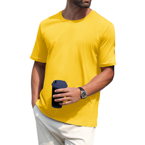 T-shirt pour homme au design unique, manches courtes, décontracté, tendance, 100% coton, prix de gros - Product Image 5