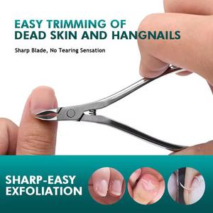 Professional Stainless Steel Nail Clipper Flat Straight Blade Sharp Tip 12.5 MM Jaw For Finger Nails Adult Use Simple Style - Product Image 2
