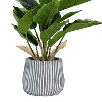 Plante artificielle de bonsaï réaliste résistante aux UV, en matériau TPE, pour la décoration de table intérieure