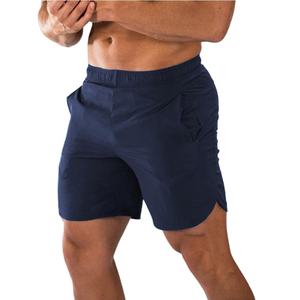 Pantalones cortos deportivos para hombre, novedad de verano, pantalones cortos informales de algodón para hombre, pantalones cortos de playa con Cintura elástica de Color sólido, pantalones cortos para correr para hombre - Product Image 4