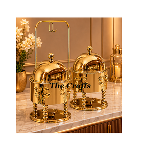 Trending Design Stainless Steel Chafing Dish With Hanging <b>Cover</b> Restaurant And Hotelware Serving Chafing Dish In Gold Polished - Product Image 6