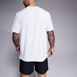 Conjunto de Camiseta y Pantalones Cortos para Hombre, 100% Algodón, Estilo Urbano, Cuello Redondo, Personalizable para Fábrica, OEM - Product Image 6