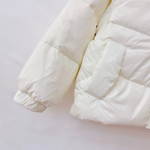 Veste matelassée à capuche, manteau d'hiver, couleur unie, style décontracté, respirant, polyester, fermeture éclair, unisexe, longueur normale, devant - Product Image 6