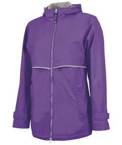 Veste de randonnée softshell bleu clair à capuche pour femme, imperméable, fermeture éclair, manches longues, coupe classique, longueur normale - Product Image 5