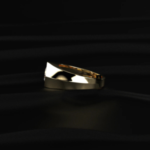 Anillo de sello con diamante de laboratorio talla princesa, certificado IGI, de color D a F, en oro, plata, amarillo, blanco, rosa, con brillo radiante. - Product Image 4