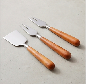 Butter Slicer And <b>Cheese</b> <b>Knife</b> <b>Set</b> Stainless Steel With Wooden Handle Perfect Cutlery For Restaurant Kitchen And Elegant Service - Product Image 1