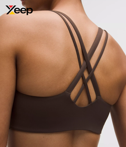 XEEP สปอร์ตบราโยคะคุณภาพสูงสำหรับผู้หญิง รุ่น XC-SB-93 ดีไซน์เรียบง่าย ระบายอากาศได้ดี สายปรับได้ แผ่นรองถอดออกได้ รองรับได้ดี แห้งเร็ว - Product Image 4