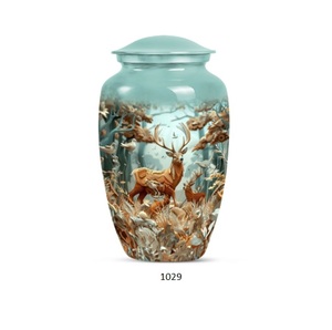 Urna Funeraria Moderna de Latón y Aluminio de Alta Calidad para Cenizas Humanas Adultas, Urna Decorativa con Tamaño Personalizable - Product Image 5