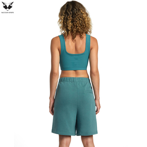 Pantalones cortos deportivos extragrandes para mujer con cintura con cordón, ropa informal de verano, producto transpirable, pantalones cortos deportivos - Product Image 5