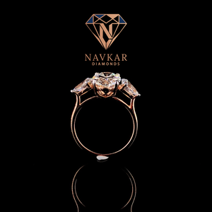 Anillo de compromiso de moissanita de alta demanda, chapado en oro blanco de 18 quilates, para mujer, disponible para la venta - Product Image 4