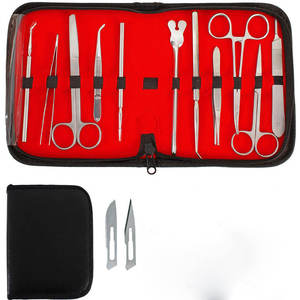 Ensemble d'outils de dissection manuels en acier inoxydable (ciseaux et pinces) pour usage en laboratoire éducatif par Grip Surgical - Product Image 5