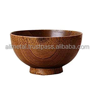 Tazón Redondo de Madera de Mango Sólida, Ecológico y Moderno de Alta Calidad para Fiestas y Uso Multipropósito - Product Image 5