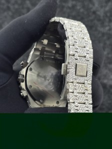 Luxury Women's Stainless Steel Diamond Encrusted <b>Chronograph</b> Watch 41mm <b>Automatic</b> Mechanical Limited Edition Analog Sapphire - Product Image 3