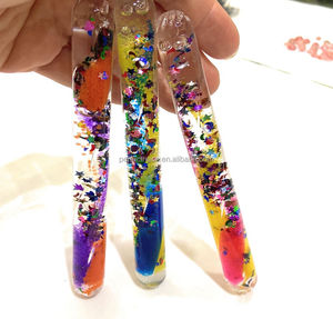 Varita de Purpurina Líquida en Espiral de 13 cm con Acrílico y Arena de Colores para Niños de 5 a 7 Años, Juguete Educativo Unisex - Product Image 2