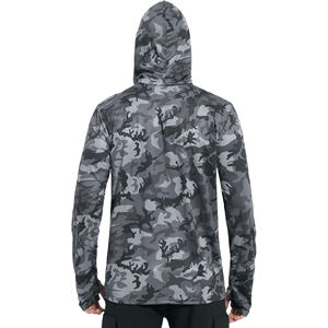 Sudadera con Capucha de Pesca para Hombre, Talla Grande, Protección Solar UPF 50, Estampada, con Máscara Facial, Ligera, de Manga Larga, Secado Rápido y Transpirable - Product Image 3