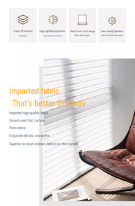 Persianas Elegantes Personalizadas Sheer Shangri-La, Manuales, Lisas, <span class=keywords><strong>de</strong></span> Triple Capa, Ecológicas, con Cortinas Modernas Integradas, para Privacidad Día/Noche - Product Image 6