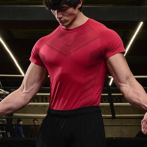 New Design Men's <b>Compression</b> <b>Shirts</b> Short Sleeve Workout T-<b>Shirt</b> Undershirts Baselayer Sport Cool <b>Shirt</b> Running Top - Product Image 4