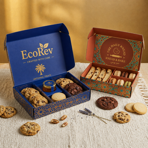 Custom Recyclable Folding Paper Cardboard Packaging <b>Box</b> Crossiant Biscuit Brownie <b>Cookie</b> Donut Mailer <b>Box</b> Packaging - Product Image 1