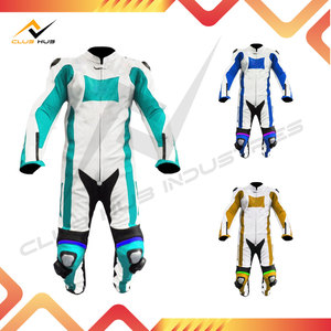 Combinaison de moto en cuir unisexe personnalisable de haute qualité, ignifuge, respirante, imperméable, coupe-vent, grande taille - Product Image 5
